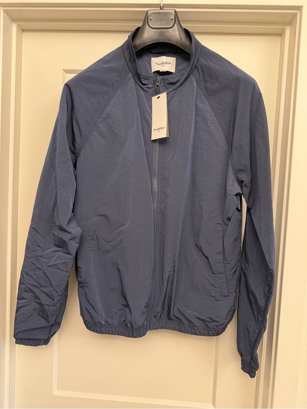 Goodfellow & Co Men's Dusty Blue Zip Windbreaker